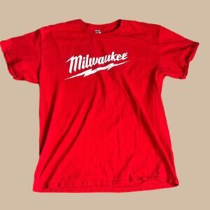 RED MILWAKEE TOOL TEE (SIZE L)